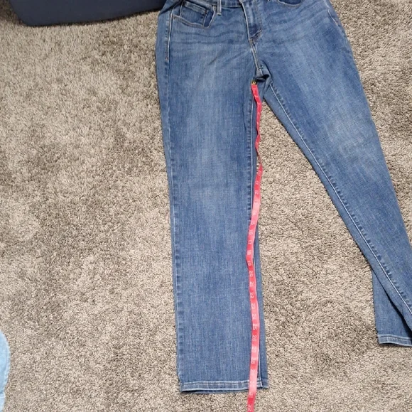 Levis "505" Straight Leg 5 Pocket Denim Blue Jeans - 29x30 - Picture 6 of 8